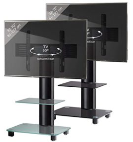 VCM Tosal Meuble Colonne avec Pied/Etagère en verre pour TV VCM Tosal Meuble Colonne avec Pied/Etagère en verre pour TV