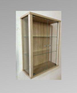 Vitrine-murale-80x60x25-cm-collection-miniature-chne-Sonoma-avec-2-tagres-en-verre-0-0