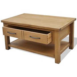 vidaXL Chêne Table basse pour salon séjour 88 x 53 x 45 cm Table auxiliaire vidaXL Chêne Table basse pour salon séjour 88 x 53 x 45 cm Table auxiliaire 4