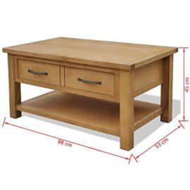 vidaXL Chêne Table basse pour salon séjour 88 x 53 x 45 cm Table auxiliaire vidaXL Chêne Table basse pour salon séjour 88 x 53 x 45 cm Table auxiliaire 6