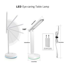ALOTOA Lampe de bureau à LED Lampe de bureau à commande modérée Lampe de table à modulation modable Lampe de table réglable, 3 niveaux à gradation, batterie d’aluminium intégrée, éclairage à cycle coloré, lampe pour soins oculaires, idéal pour lire, travailler et étudier ALOTOA Lampe de bureau à LED Lampe de bureau à commande modérée Lampe de table à modulation modable Lampe de table réglable, 3 niveaux à gradation, batterie d’aluminium intégrée, éclairage à cycle coloré, lampe pour soins oculaires, idéal pour lire, travailler et étudier 4