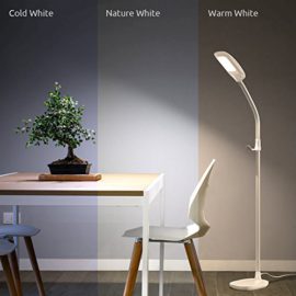 Agla-Lampadaire-lampadaire-11-W–intensit-variable-avec-LED-3-Temprature-de-couleur-et-4-niveaux-de-luminosit-la-stehleucht-Soin-des-yeux-pour-le-salon–blanc-0-2