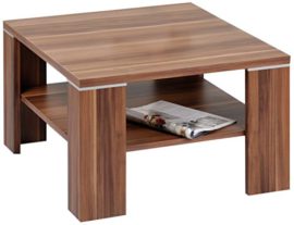 Alfa-Tische KG M2080 Santos Table d’appoint avec sous-plateau Couleur noix 70 x 70 cm Alfa-Tische KG M2080 Santos Table d’appoint avec sous-plateau Couleur noix 70 x 70 cm 2