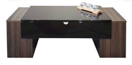 Berlioz Creations Lucky Table Basse Bois Noir Haute Brillance et Prunier 123 x 42 x 55 cm Berlioz Creations Lucky Table Basse Bois Noir Haute Brillance et Prunier 123 x 42 x 55 cm 3