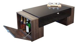 Berlioz Creations Lucky Table Basse Bois Noir Haute Brillance et Prunier 123 x 42 x 55 cm Berlioz Creations Lucky Table Basse Bois Noir Haute Brillance et Prunier 123 x 42 x 55 cm 4