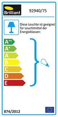 Brilliant AG 92940/75 Lampadaire Métal/Plastique 60 W E27 Blanc Brilliant AG 92940/75 Lampadaire Métal/Plastique 60 W E27 Blanc 3