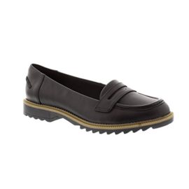 Clarks Ville Femme Chaussures Griffin Milly en Cuir Noir Clarks Ville Femme Chaussures Griffin Milly en Cuir Noir