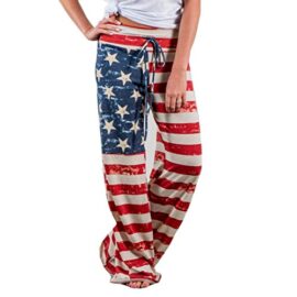 Femmes Pantalons, IMJONO Femmes Drapeau américain Pantalon à pattes larges à cordon leggings Femmes Pantalons, IMJONO Femmes Drapeau américain Pantalon à pattes larges à cordon leggings