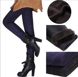 Gaorui pantalon femme polaire doublée molleton épaisse chaud élastique jambières leggings jeans pantalon mince Gaorui pantalon femme polaire doublée molleton épaisse chaud élastique jambières leggings jeans pantalon mince 3