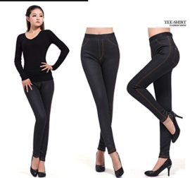 Gaorui pantalon femme polaire doublée molleton épaisse chaud élastique jambières leggings jeans pantalon mince Gaorui pantalon femme polaire doublée molleton épaisse chaud élastique jambières leggings jeans pantalon mince 4