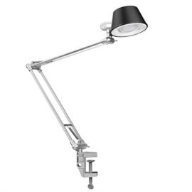 LE Lampe de Bureau LED Architecte Articulée Pliable Tactile Moderne, Intensité Lumière Réglable, 6W 12V avec Support Accroche Ressort en Aluminium et Abat-jour – Argent LE Lampe de Bureau LED Architecte Articulée Pliable Tactile Moderne, Intensité Lumière Réglable, 6W 12V avec Support Accroche Ressort en Aluminium et Abat-jour – Argent