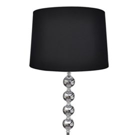 Lampe-de-sol–long-pied-avec-4-boules-de-dcoration-Noir-0-0