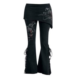 Pantalon Taille Plus Pantalons Longs Pantalon Vintage avec Mini-jupes Taille Haute Pantalon Noir Leggings Évasé Rétro Gothique Décontractée Juleya Pantalon Taille Plus Pantalons Longs Pantalon Vintage avec Mini-jupes Taille Haute Pantalon Noir Leggings Évasé Rétro Gothique Décontractée Juleya