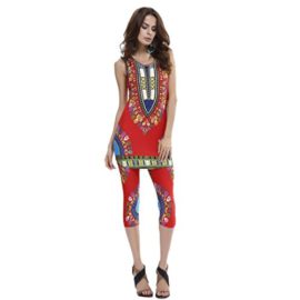 Pantalons,Malloom Femmes Mode Vintage Africaine Imprimé Tribal Gaine élastique Débardeur Et Pantalon Ensemble 2 Pièces Pantalons,Malloom Femmes Mode Vintage Africaine Imprimé Tribal Gaine élastique Débardeur Et Pantalon Ensemble 2 Pièces 4