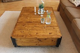 Uncle-Joes-Grande-table-basse-de-style-vintage-shabby-chic-Bois-marron-clair-124-x-84-x-30-cm-0-3