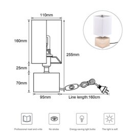 Viugreum® Lampe de Chevet Decoration Moderne, [E14 Ampoule Inclus] Atmosphère Esthétique Lampe de Table Lecture Soin pour Les Yeux en Bois Nature Eclairage de Chambre Salle Viugreum® Lampe de Chevet Decoration Moderne, [E14 Ampoule Inclus] Atmosphère Esthétique Lampe de Table Lecture Soin pour Les Yeux en Bois Nature Eclairage de Chambre Salle 6