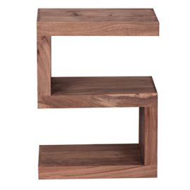 Wohnling bois massif Table d’appoint « S Cube 45 x 30 x 60 cm avec tablette Wohnling bois massif Table d’appoint « S Cube 45 x 30 x 60 cm avec tablette 4