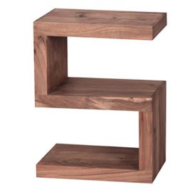 Wohnling bois massif Table d’appoint « S Cube 45 x 30 x 60 cm avec tablette Wohnling bois massif Table d’appoint « S Cube 45 x 30 x 60 cm avec tablette 5