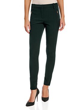 oodji Collection Femme Pantalon Ajusté Zippé oodji Collection Femme Pantalon Ajusté Zippé 2