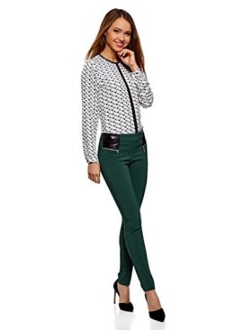 oodji Collection Femme Pantalon Stretch avec Zips Décoratifs oodji Collection Femme Pantalon Stretch avec Zips Décoratifs 6