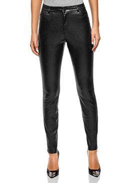 oodji-Ultra-Femme-Pantalon-Slim-Fit-en-Similicuir-0