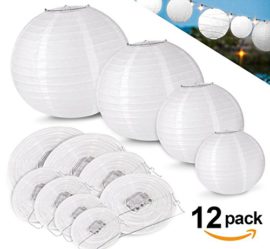 12pcs Lampion Papier Blanc ilauke Lanterne Blanche à Papier Rond Lampe pour Anniversaire Décorations de Mariage Décorations Artisanales 12pcs Lampion Papier Blanc ilauke Lanterne Blanche à Papier Rond Lampe pour Anniversaire Décorations de Mariage Décorations Artisanales 2