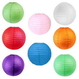 Chinois-Lanternes-de-Papier-Dcoration-de-Mariage-Lot-de-8-Couleurs-Assorties-20cm-0