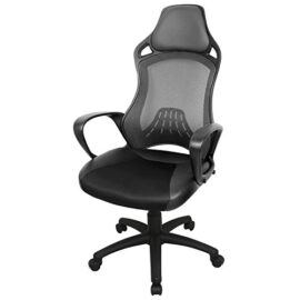 IWMH Chaise de Bureau Racing Sport Pu Cuir & Tissu Fauteuil de Direction Ergonomique Grande Taille Avec La Tête De Soutien Hauteur Réglable Ordinateur de Bureau Chaise, Hauteur De Dossier 73 cm/28.7 Inch IWMH Chaise de Bureau Racing Sport Pu Cuir & Tissu Fauteuil de Direction Ergonomique Grande Taille Avec La Tête De Soutien Hauteur Réglable Ordinateur de Bureau Chaise, Hauteur De Dossier 73 cm/28.7 Inch