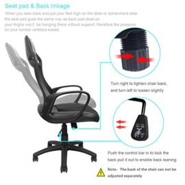 IWMH-Chaise-de-Bureau-Racing-Sport-Pu-Cuir-Tissu-Fauteuil-de-Direction-Ergonomique-Grande-Taille-Avec-La-Tte-De-Soutien-Hauteur-Rglable-Ordinateur-de-Bureau-Chaise-Hauteur-De-Dossier-73-cm287-Inch-0-3