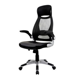 IWMH Fauteuil De Direction Siège Ergonomique Grande Taille Avec Accoudoirs Pliables Chaise De Bureau Hauteur Réglable Dossier Inclinable Soutien Lombaire Pour Ordinateur En Tissu Mesh Noir IWMH Fauteuil De Direction Siège Ergonomique Grande Taille Avec Accoudoirs Pliables Chaise De Bureau Hauteur Réglable Dossier Inclinable Soutien Lombaire Pour Ordinateur En Tissu Mesh Noir