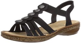 Rieker  62866, Sandales pour femme Michael Schwarz 39 Rieker  62866, Sandales pour femme Michael Schwarz 39