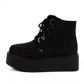 RoseG-Femmes-Lacets-Plate-Forme-Gothique-Punk-Creepers-Bottes-Chaussures-0-1