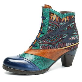 Socofy-Bottes-Femme-Bottines-en-Cuir-A-Talon-Haut-Boots-Chaussures-de-Ville-Mustang-Hiver-Printemps-Design-Original--style-ethnique-Marron-Rouge-Bleu-0