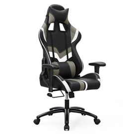 Songmics Chaise gamer Fauteuil de bureau Chaise pour ordinateur hauteur réglable Songmics Chaise gamer Fauteuil de bureau Chaise pour ordinateur hauteur réglable