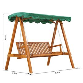 Balancelle-de-jardin-3-places-toit-impermabilis-2-tablettes-support-19L-x-13l-x-185H-m-charge-max-360-Kg-bois-de-pin-vert-61GN-0-2