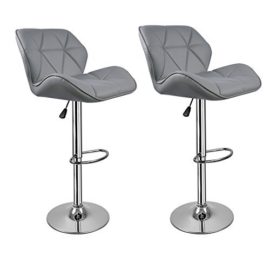 【Cadeau pour la famille】 Hollylife 2x Tabourets de bar ajustable Tabouret moderne stools à la cuisine en faux cuir Nouvelle chaise PU Cuir 【Cadeau pour la famille】 Hollylife 2x Tabourets de bar ajustable Tabouret moderne stools à la cuisine en faux cuir Nouvelle chaise PU Cuir