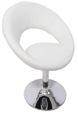 Chaise de Salle à manger Palerme en cuir synthétique, coloris blanc -PEGANE- Chaise de Salle à manger Palerme en cuir synthétique, coloris blanc -PEGANE-