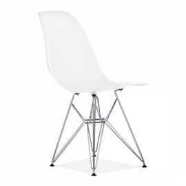 Duehome Steel Lot de 4 chaises Tower en métal pour salle à manger de style nordique46 x 52 x 82 cm Duehome Steel Lot de 4 chaises Tower en métal pour salle à manger de style nordique46 x 52 x 82 cm 4