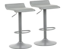 Habitat et Jardin – Lot de 2 tabourets de bar Cosmo – Gris Habitat et Jardin – Lot de 2 tabourets de bar Cosmo – Gris