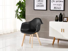 P&N Homewares® Fauteuil chaise de salle à manger, de salon ou de bureau en blanc, gris foncé, gris clair ou noir. Style rétro scandinave moderne contemporain P&N Homewares® Fauteuil chaise de salle à manger, de salon ou de bureau en blanc, gris foncé, gris clair ou noir. Style rétro scandinave moderne contemporain