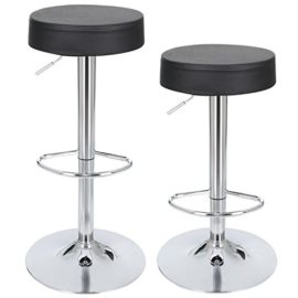 Songmics-2-x-Tabourets-de-bar-Chaises-Hauteur-rglable-noir-LJB01B-0