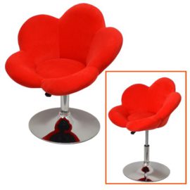 TS-Ideen-1x-tabouret-de-bar-fleur-rouge-chaise-Chaise-longue-design-Chaise-de-bar-pivotante-D0-0