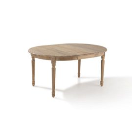 Table ronde extensible bois chêne clair 120/200cm MEDICIS Table ronde extensible bois chêne clair 120/200cm MEDICIS 4