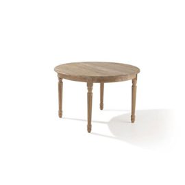 Table ronde extensible bois chêne clair 120/200cm MEDICIS Table ronde extensible bois chêne clair 120/200cm MEDICIS 5