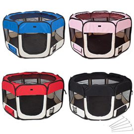 TecTake Parc à Chiots Chien Grand Pliable – diverses couleurs au choix TecTake Parc à Chiots Chien Grand Pliable – diverses couleurs au choix