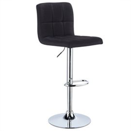 WOLTU® 1 X Tabouret de bar avec dossier en lin #867 tabouret ajustable en hauteur,8 couleurs WOLTU® 1 X Tabouret de bar avec dossier en lin #867 tabouret ajustable en hauteur,8 couleurs