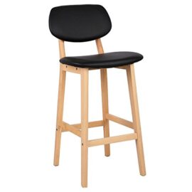 WOLTU® #619 Tabouret de bar lot de 2,tabouret de cuisine design en cuir artificiel et bois,6 Couleurs WOLTU® #619 Tabouret de bar lot de 2,tabouret de cuisine design en cuir artificiel et bois,6 Couleurs 5