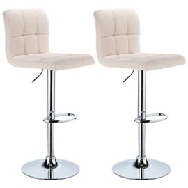 WOLTU® #868 Tabouret de bar lot de 2 en lin assise,réglable et rotatif WOLTU® #868 Tabouret de bar lot de 2 en lin assise,réglable et rotatif