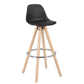 WOLTU® Lot de 2 Tabouret de bar en plastique/lin siège tabouret de cuisine avec Repose-pied,#885 WOLTU® Lot de 2 Tabouret de bar en plastique/lin siège tabouret de cuisine avec Repose-pied,#885 5