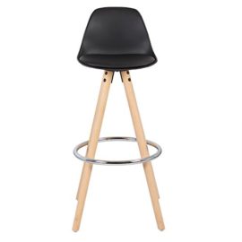 WOLTU® Lot de 2 Tabouret de bar en plastique/lin siège tabouret de cuisine avec Repose-pied,#885 WOLTU® Lot de 2 Tabouret de bar en plastique/lin siège tabouret de cuisine avec Repose-pied,#885 6